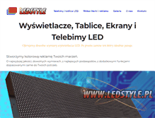 Tablet Screenshot of ledstyle.pl